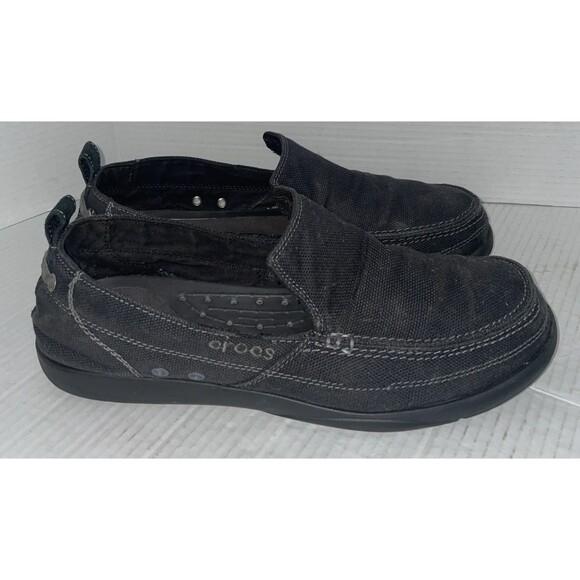 CROCS Santa  Cruz Loafer Men's Size 13 Black Slip On Comfort Casual Shoe Casual - Picture 1 of 10